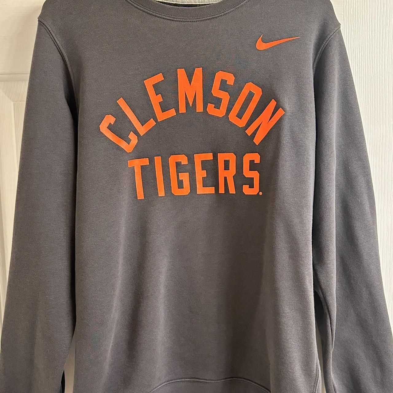 Nike clemson deals crewneck sweatshirt