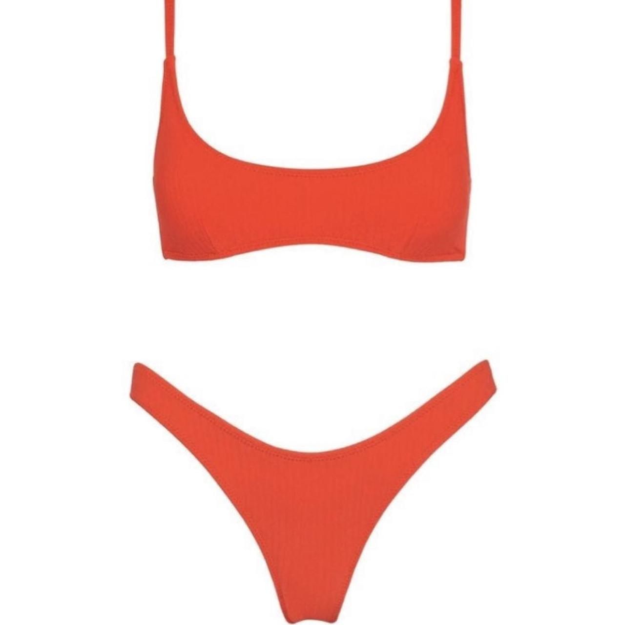 Triangl Women's Red Swimsuitonepiece Depop