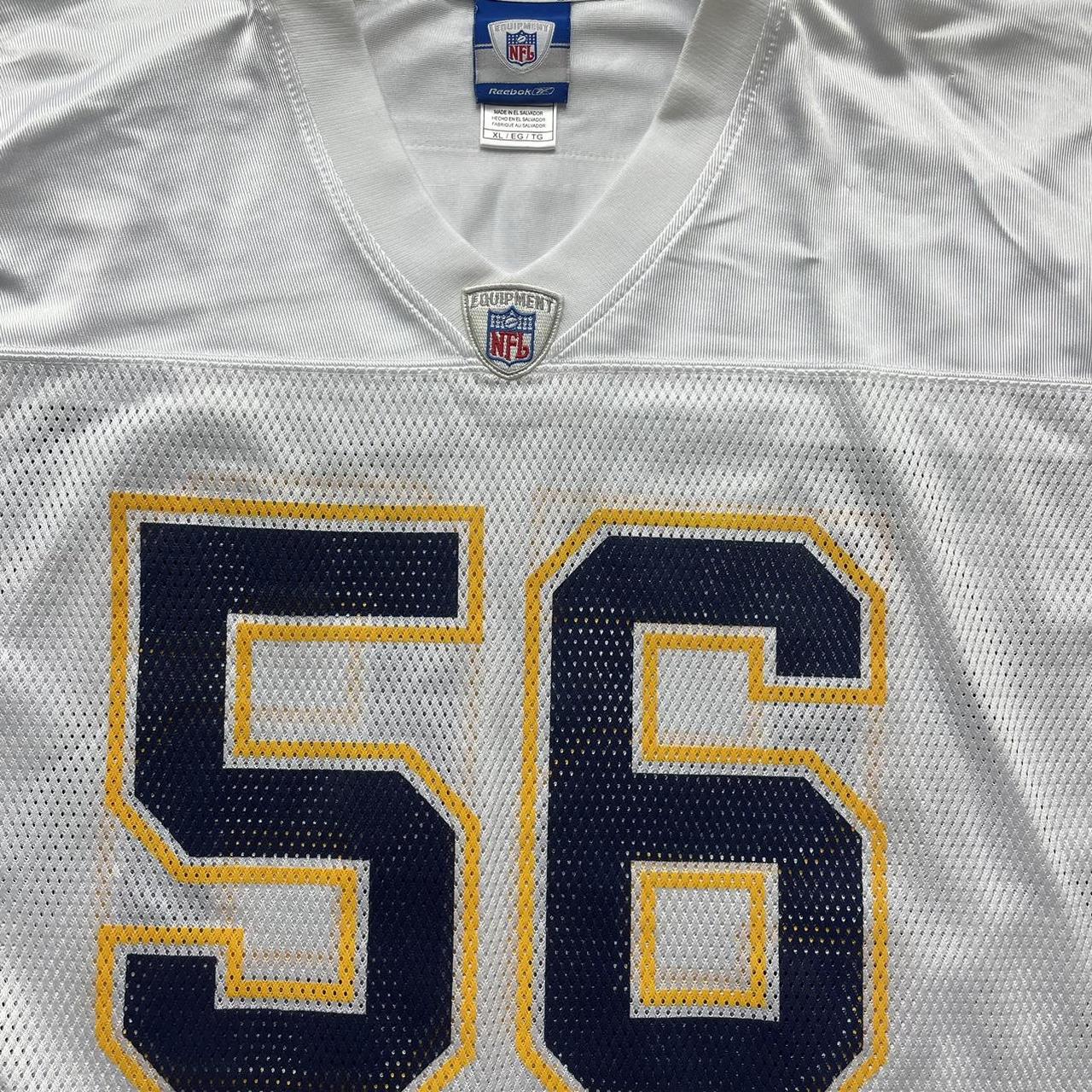 nfl chargers jersey merriman mens size xxxl open to - Depop