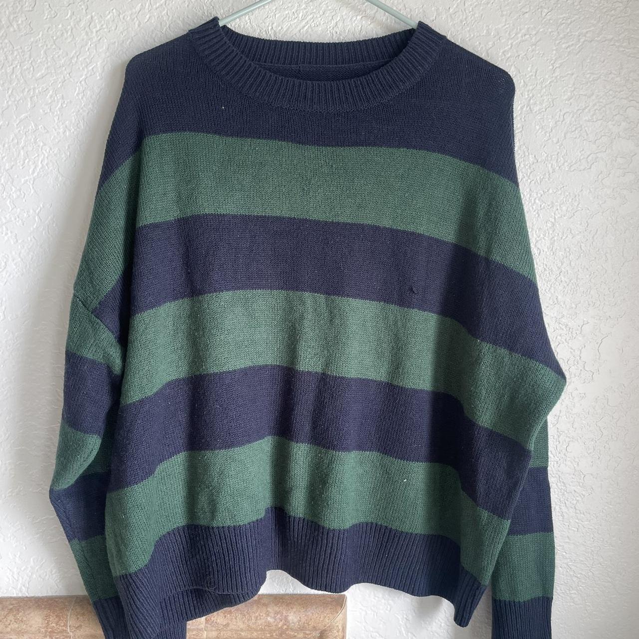Green & Blue striped sweater! (The Tate Sweater) -... - Depop