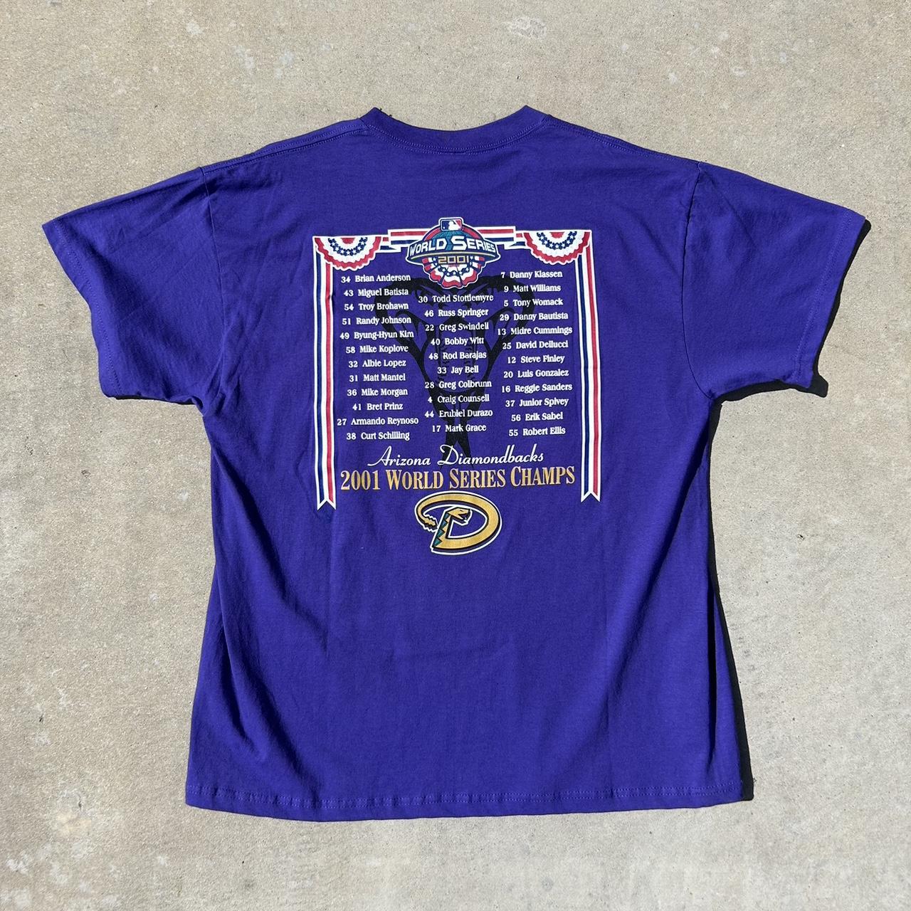 Arizona Diamondbacks Shirt Y2K Baseball T-shirt 2001 World 
