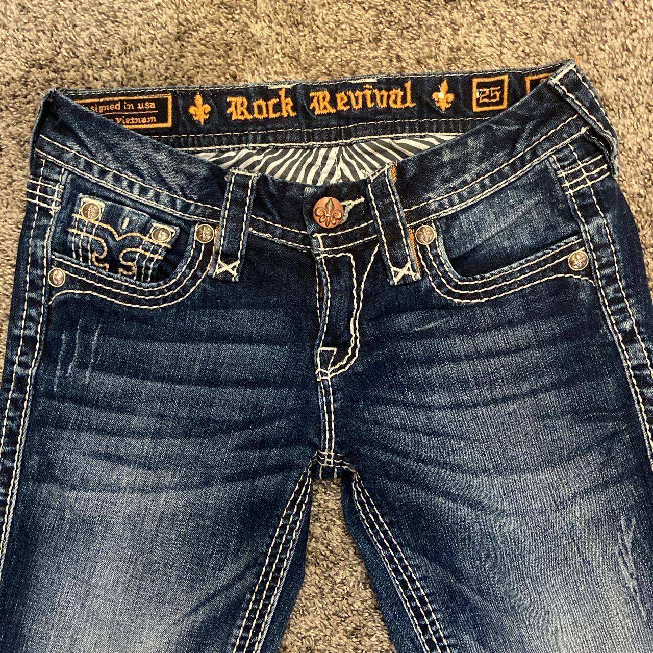 low rise and skinny rock revival jeans love them... - Depop