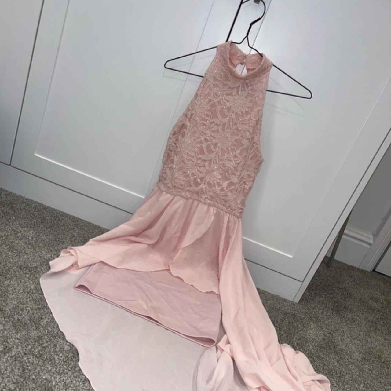 Quiz pink prom dress/ wedding guest dress, Size UK