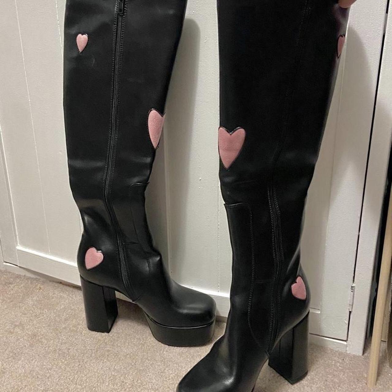 LA Moda CANDYFLOSS LOVE PLATFORM KNEE