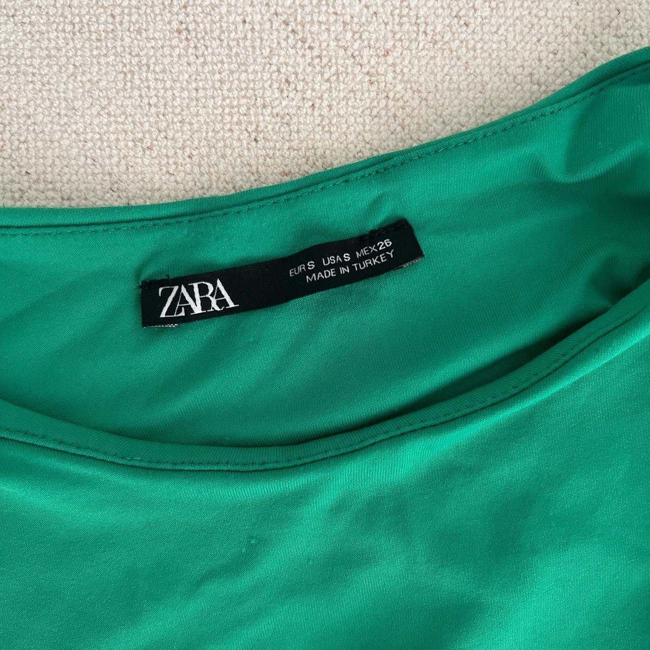 Zara Women's Green Bodysuit | Depop