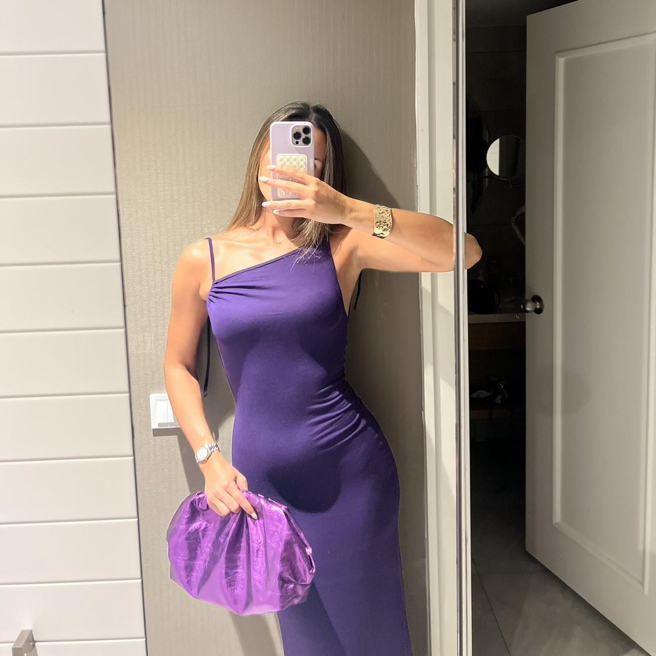 Boohoo purple dress best sale