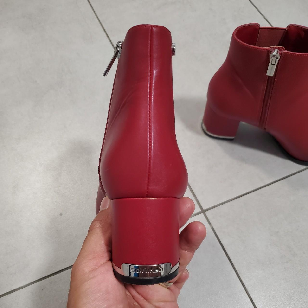 Calvin klein red best sale boots