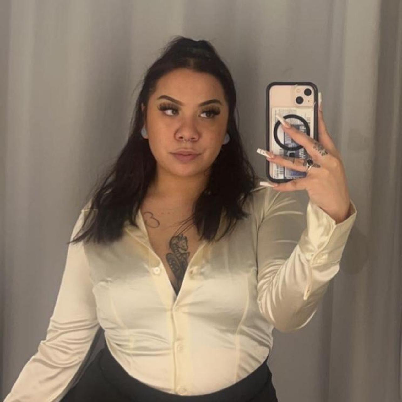 Women s Cream Blouse Depop women-s-dress-depop