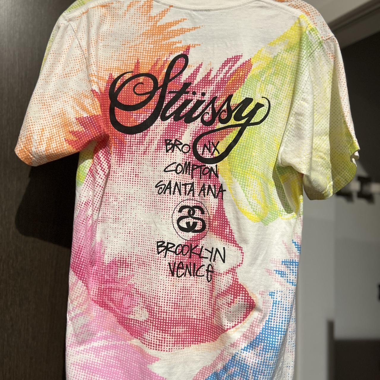 Stussy Vintage World Tour Tie-Dye T-Shirt , Rare