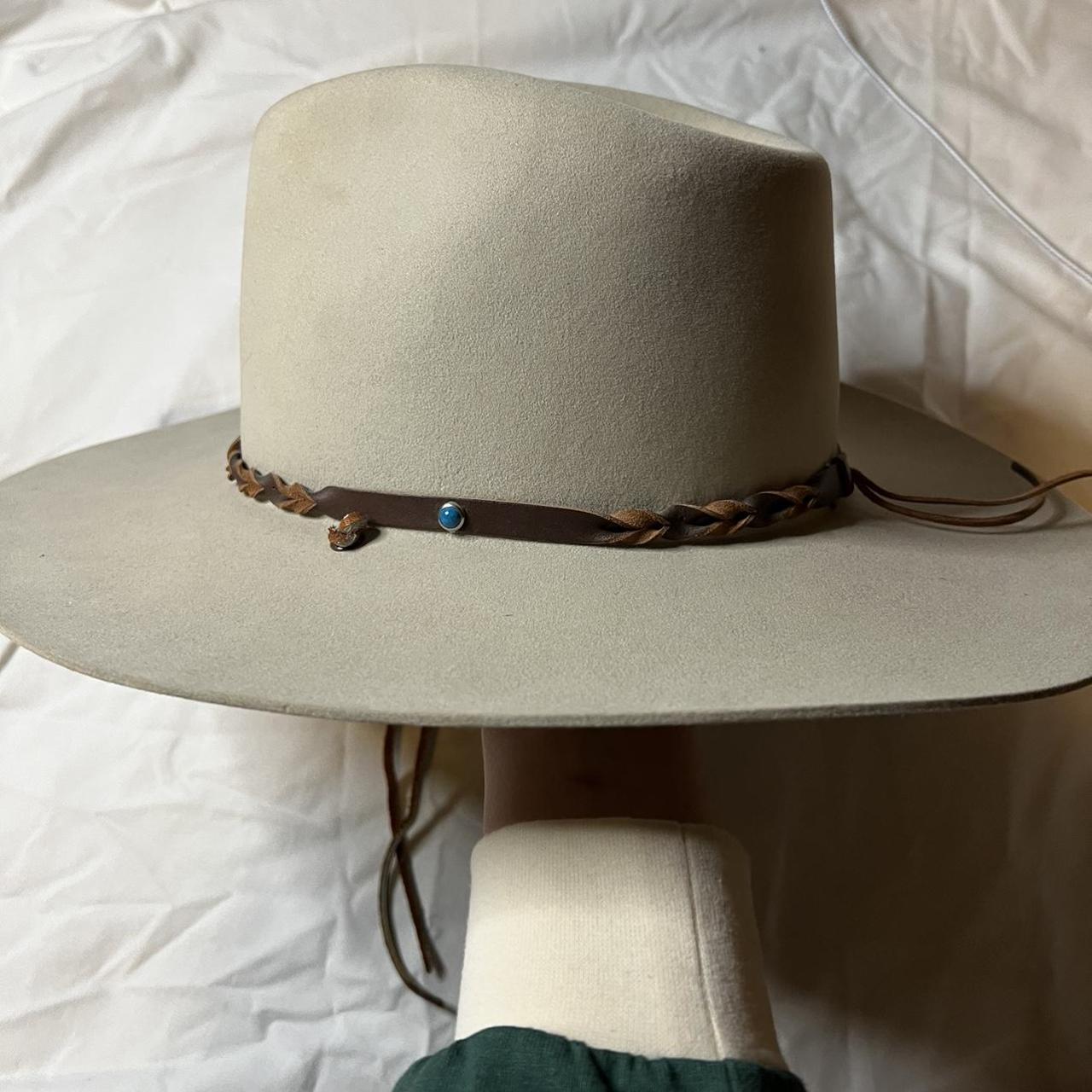 Stetson Women's Cream Hat Depop