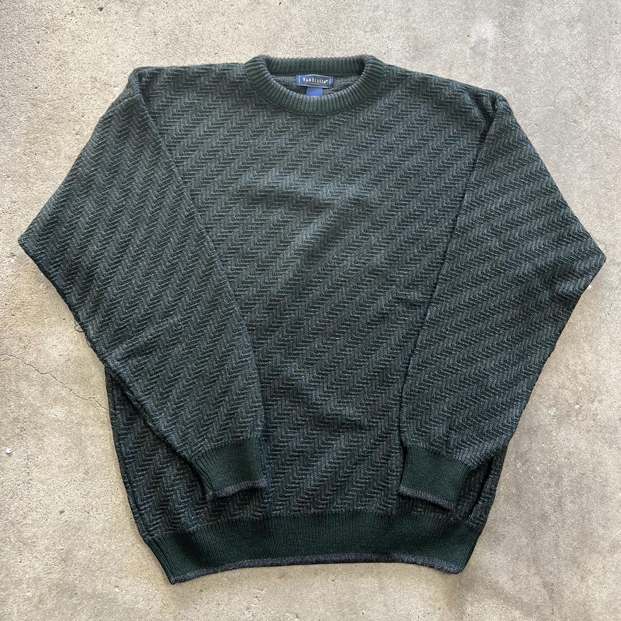 Van Heusen Green Pullover Sweater Meet the... - Depop