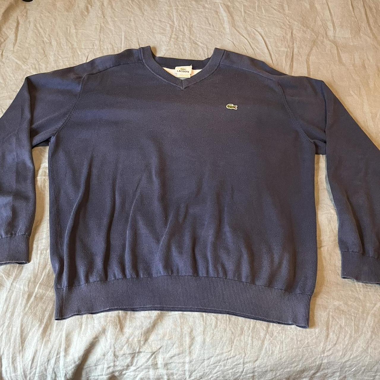 Navy Blue Cashmere Lacoste Sweater. Great... - Depop