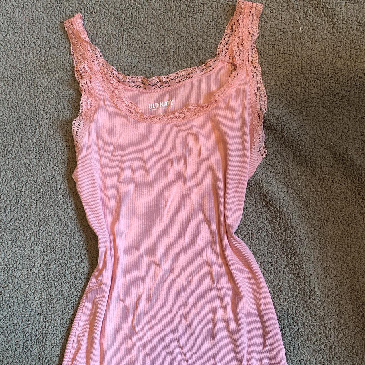 Old Navy Women's Pink Vest | Depop