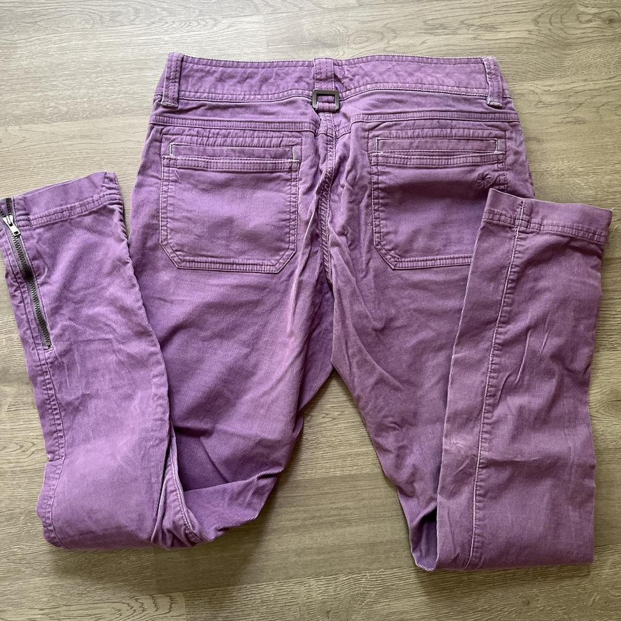 Athleta size 10 purple corduroy pants in nice - Depop