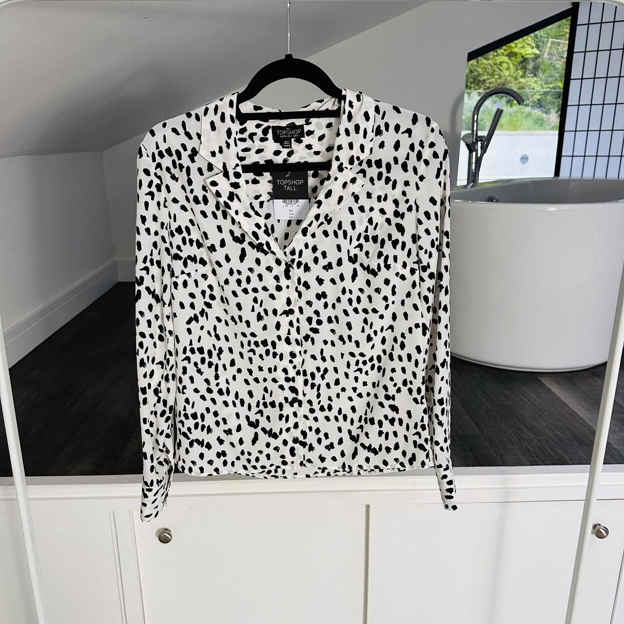 Topshop Dalmatian print blouse New with tags Depop