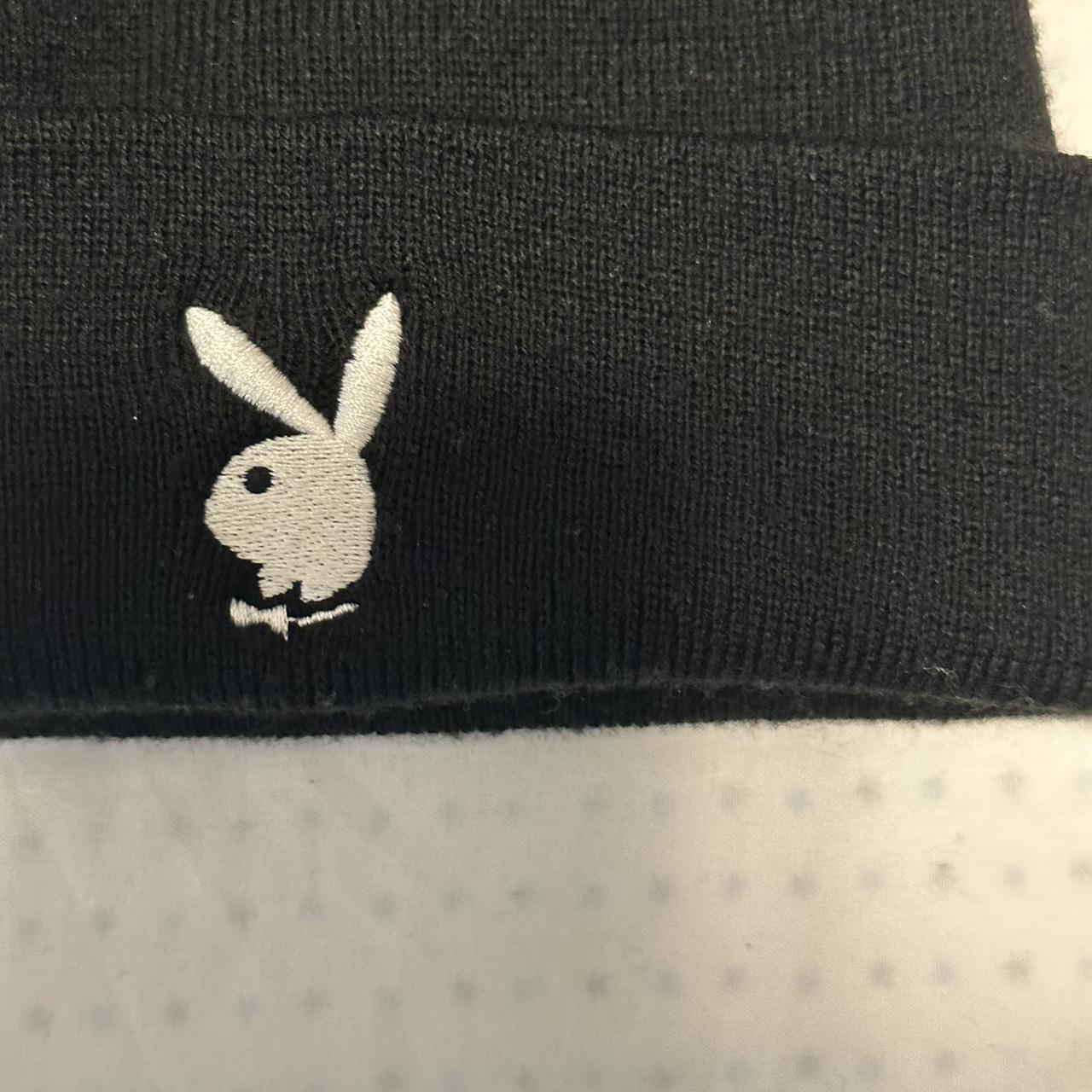 Playboy Men S Black And White Hat Depop