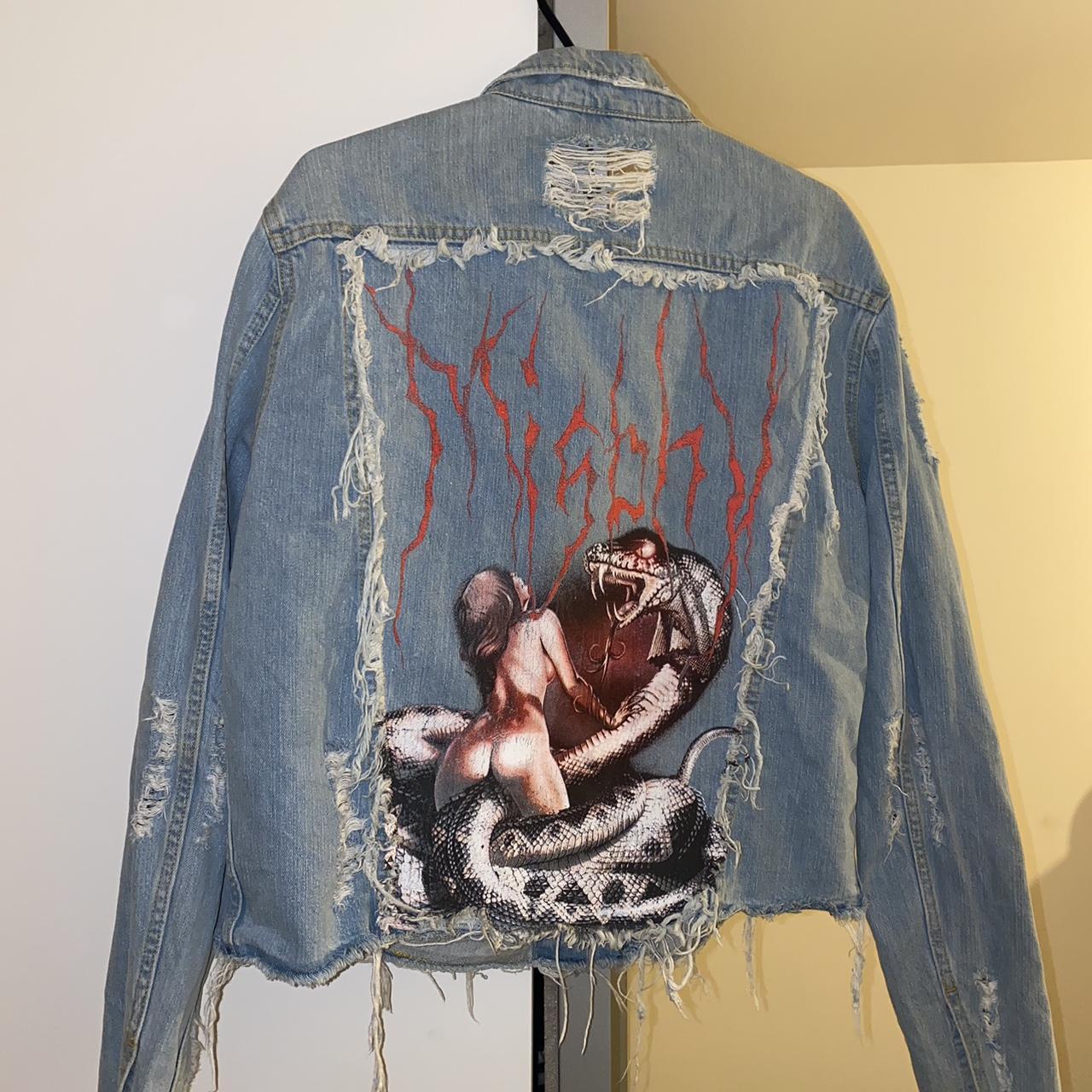 MISBHV Denim Jacket - “They Drained My Very Soul.”... - Depop