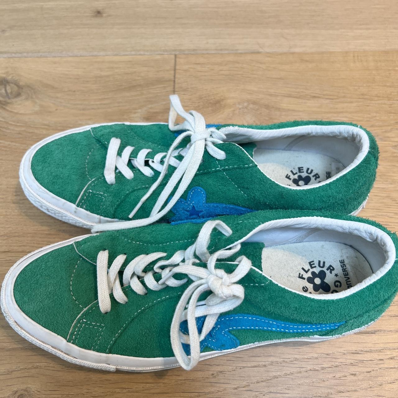 Golf Le Fleur X Converse Green And Blue Mens Size Depop