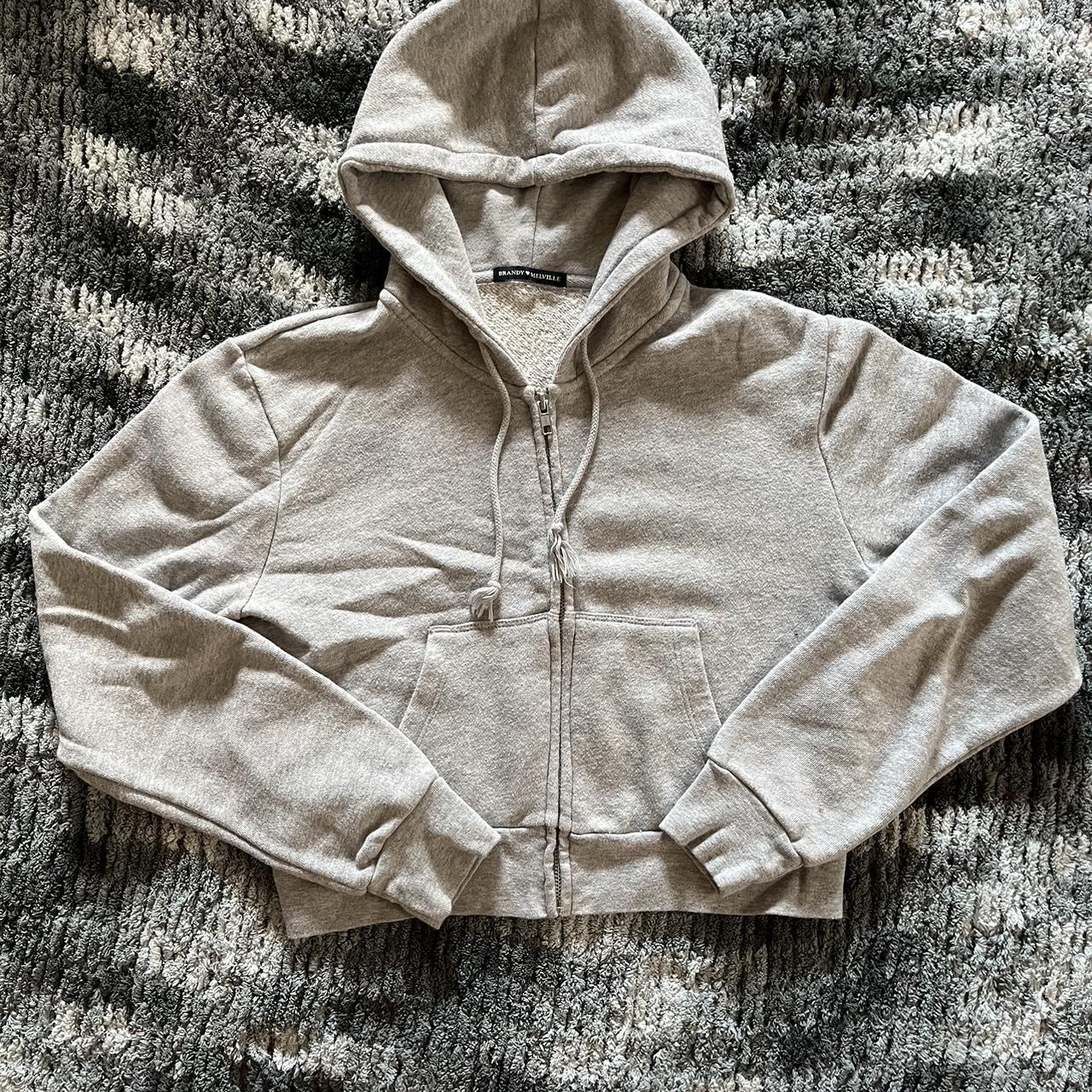 Brandy grey Crystal cropped hoodie Cute and comfy... Depop