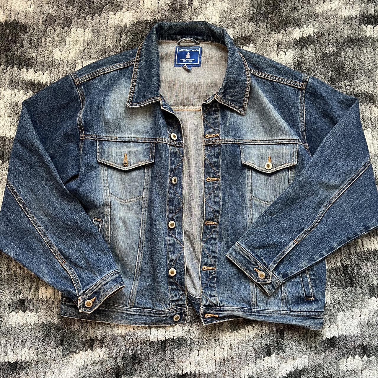 Vintage faded oversized jean jacket Super comfy... - Depop