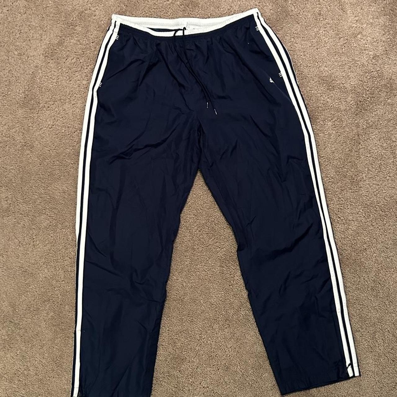Adidas Men's Navy and White Joggers-tracksuits (2)