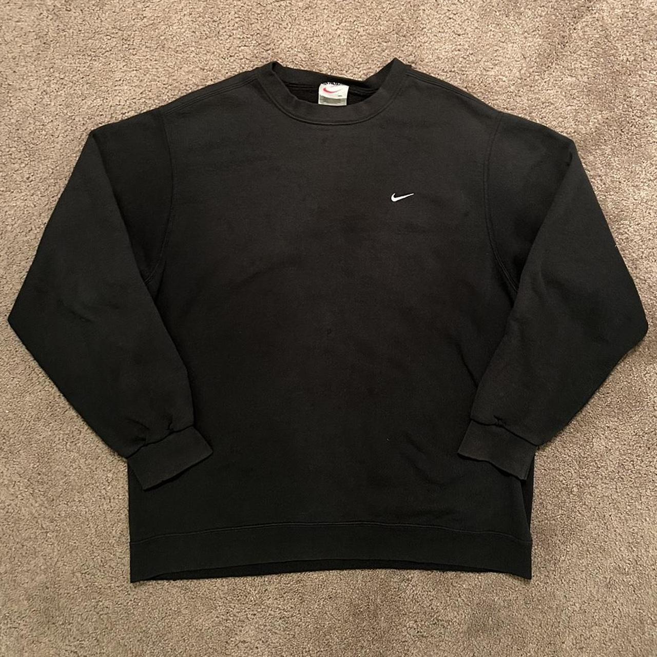 mens black and white nike sweatshirt
