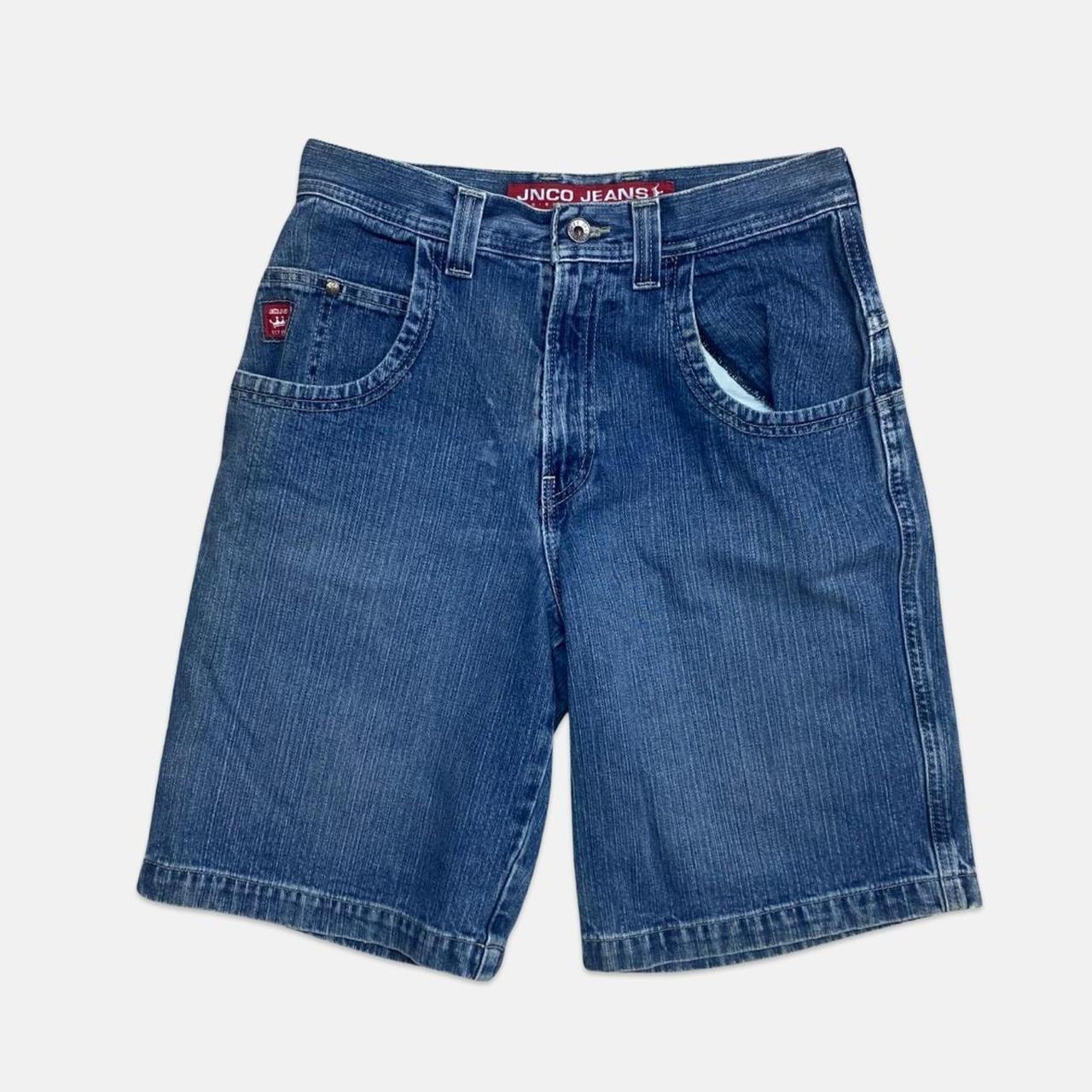 Vintage JNCO Jeans Alligator Skater Denim Shorts... - Depop