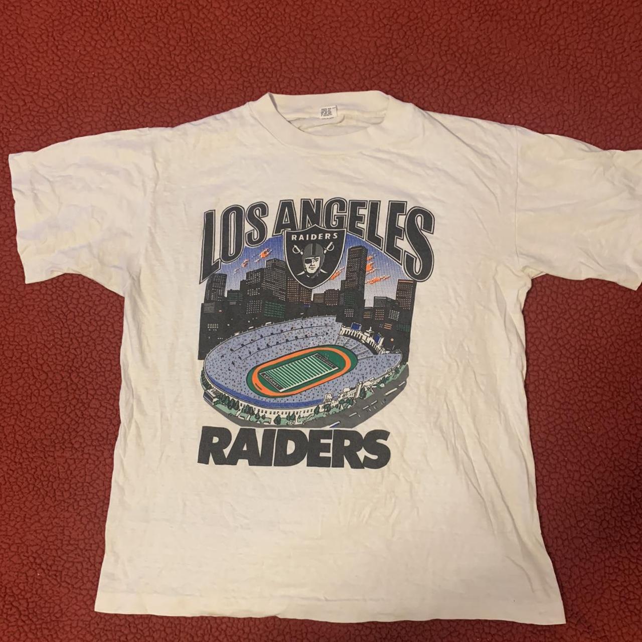 80s Vintage Los Angeles Raiders T Shirt / Small / Oakland LA 