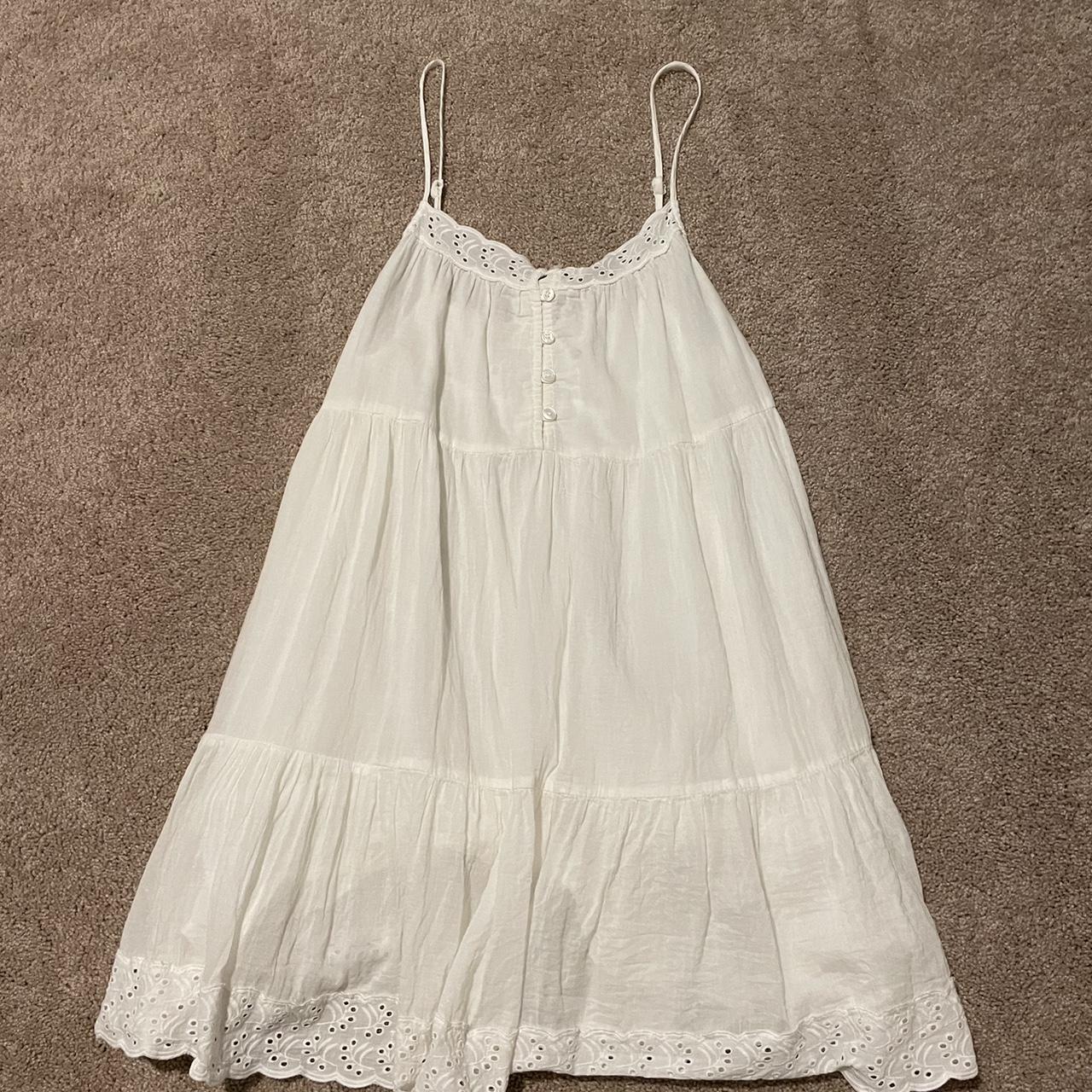 URBAN OUTFITTERS White Babydoll Dress - Perfect for... - Depop
