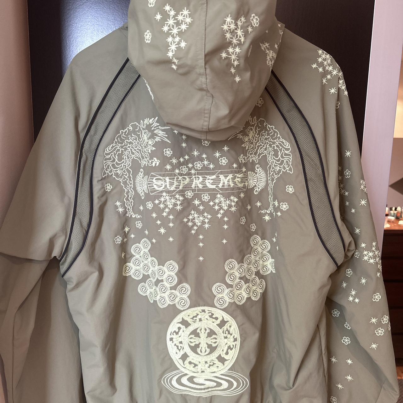 Supreme Aoi GlowInTheDark Track Jacket (olive... Depop