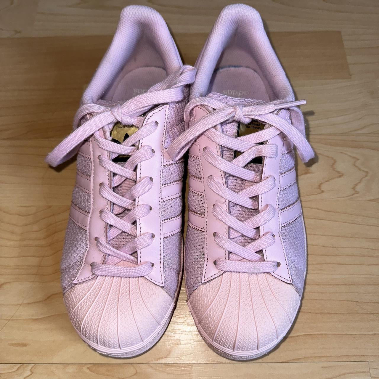 Adidas superstar clearance clear pink