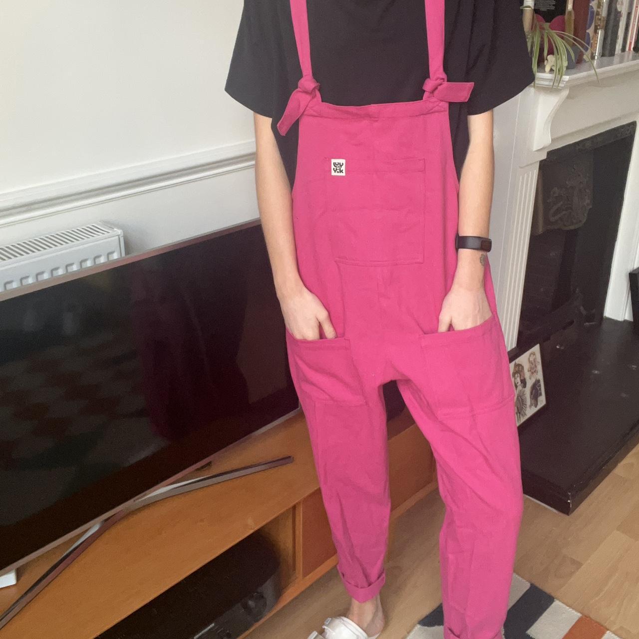 Lucy and Yak pink dungarees Never worn! Size S /... Depop