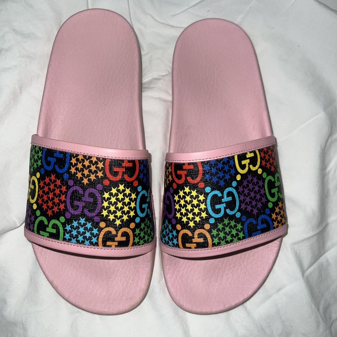 Gucci psychedelic best sale slides womens