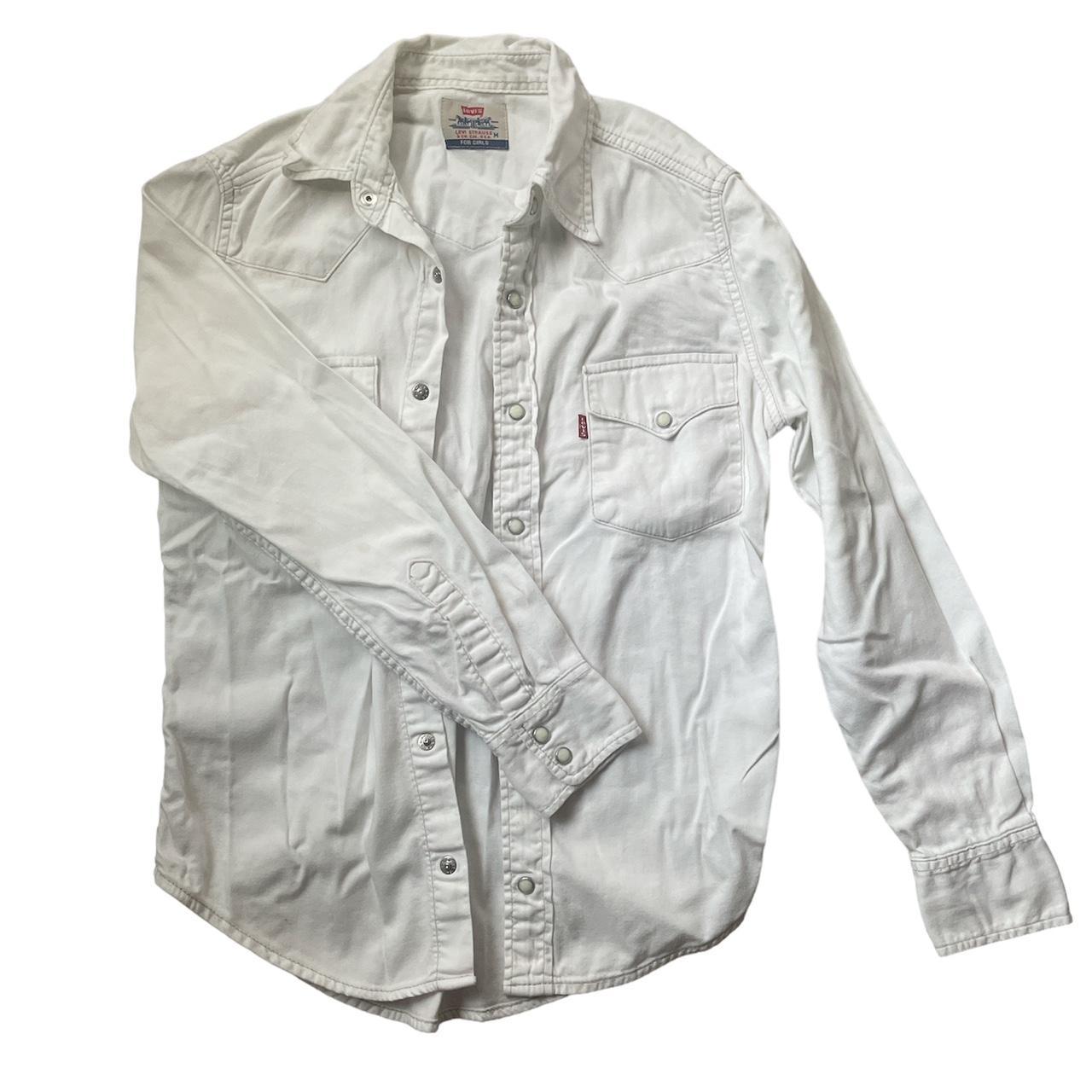 Levis mens white outlet denim jacket