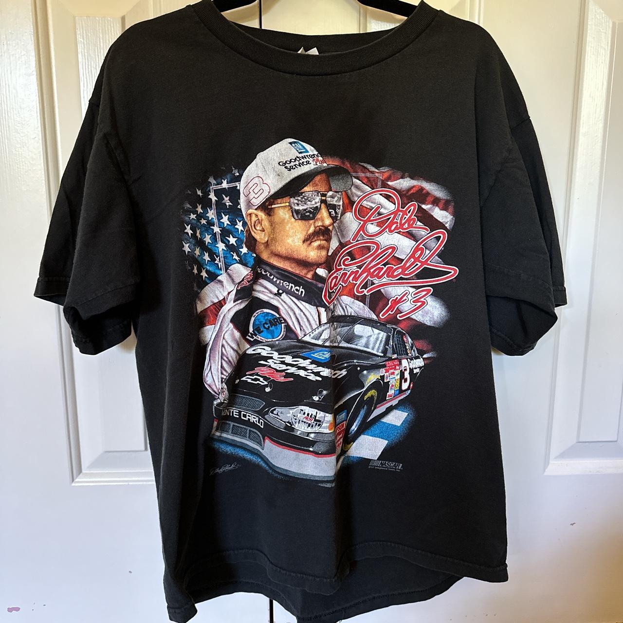 Vintage 90s Dale Earnhardt NASCAR T-shirt Size... - Depop