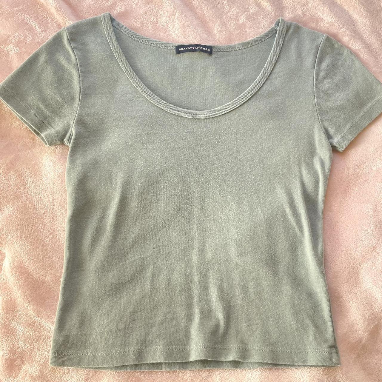 🌱 light green t shirt 🌱 -from brandy melville -no... - Depop