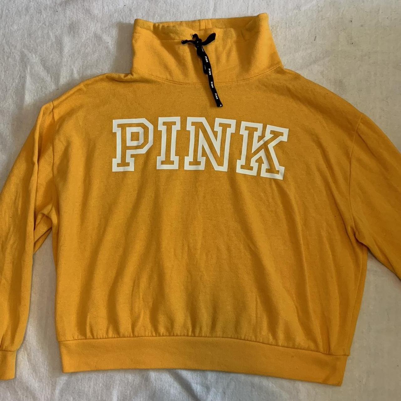 Victoria secret clearance pink yellow hoodie