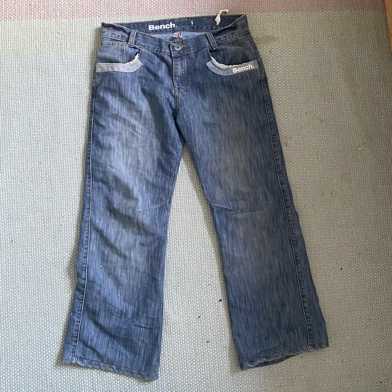 Low rise y2k baggy bench jeans W30 L30 Good... Depop