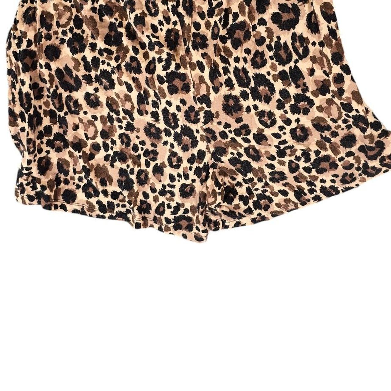 Rene Rofe Womens Leopard Sleepwear Shorts Size