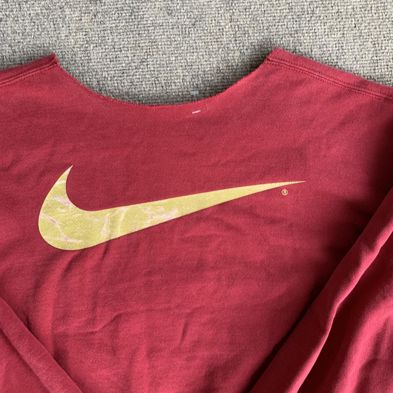 Nike crewneck sweatshirt burgundy Clearance