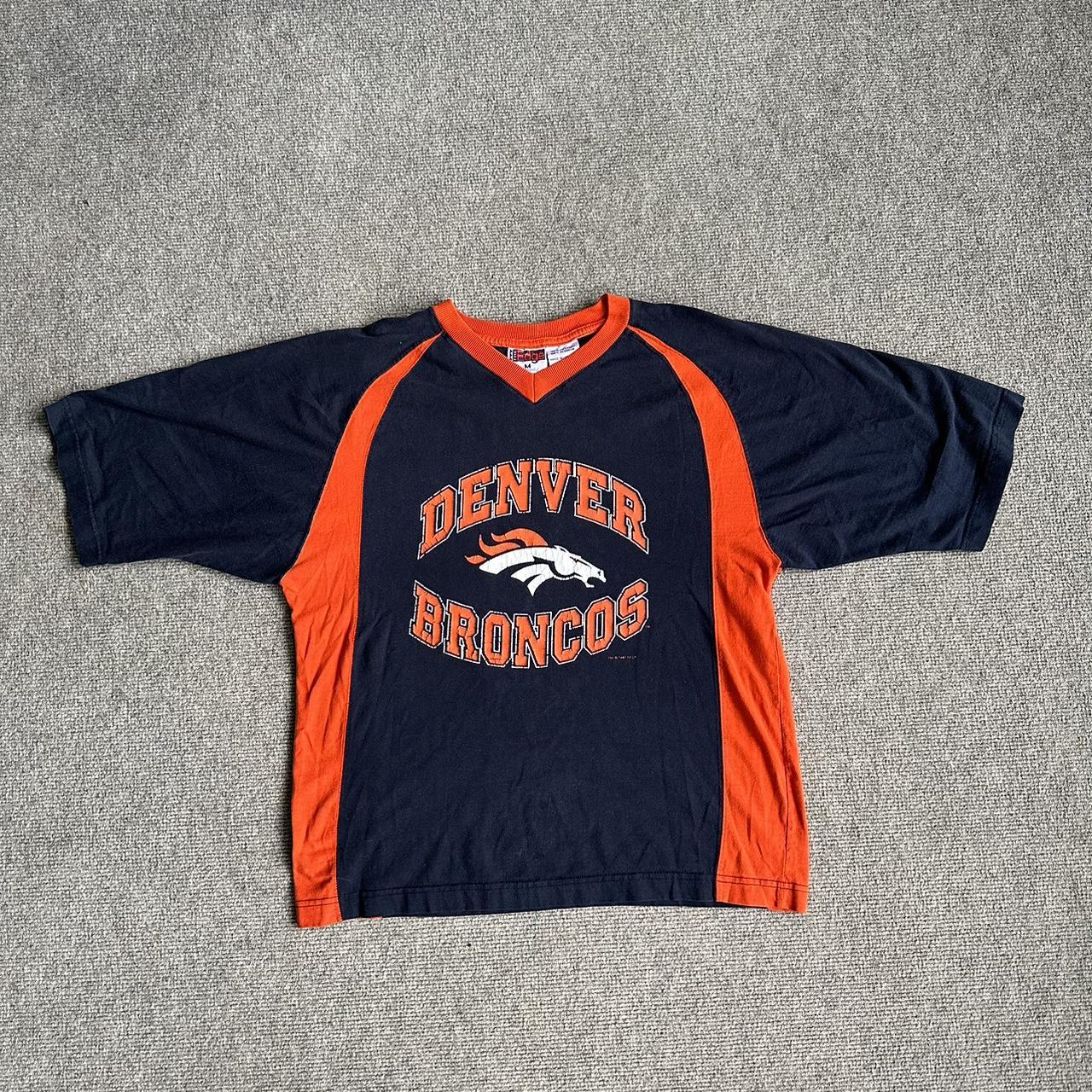 As Is- Retro Nfl Denver Broncos Jersey Style T-shirt