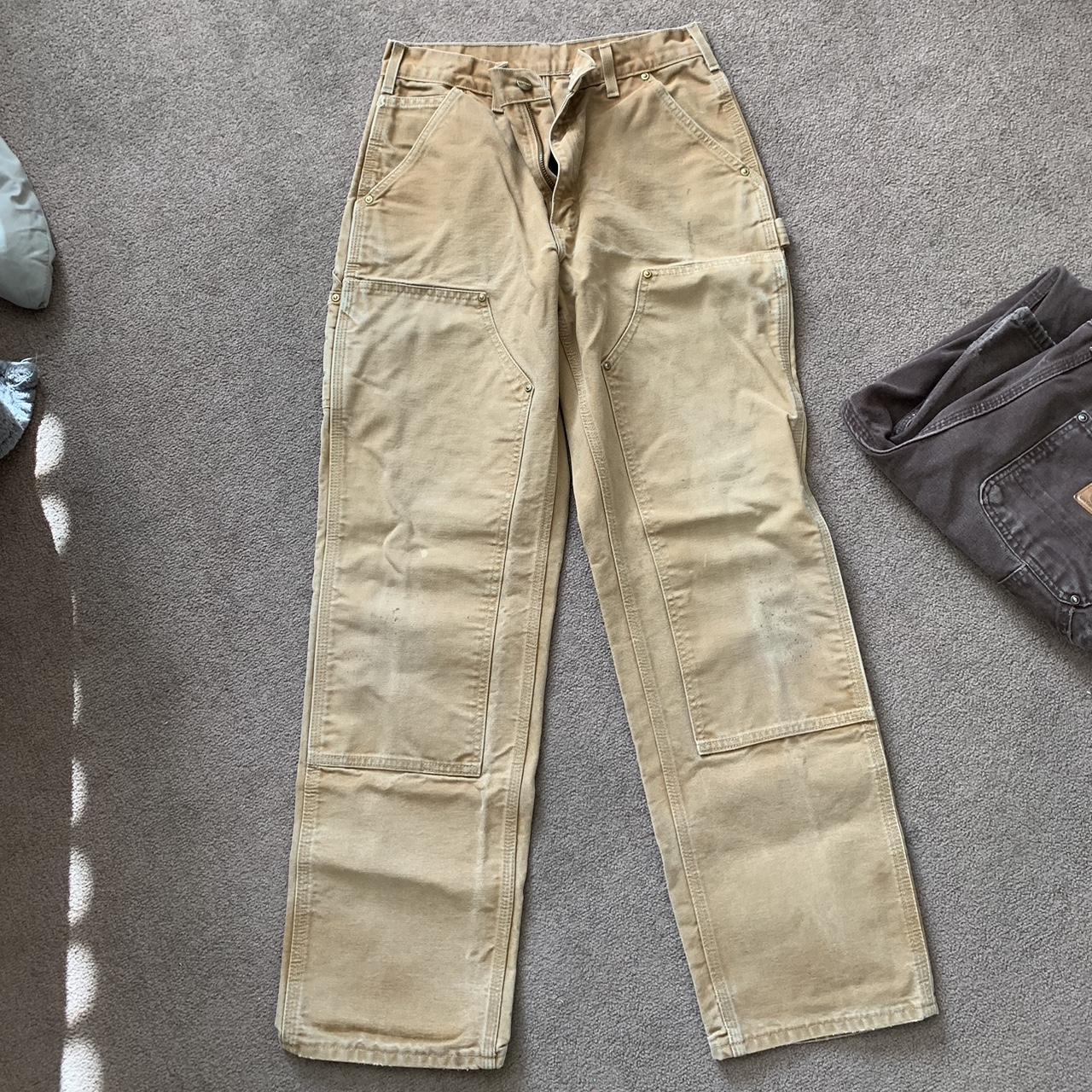 CARHARTT DOUBLE KNEE PANTS I have a bunch of pairs... - Depop