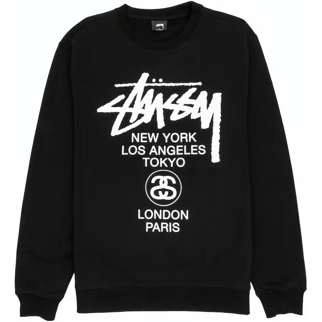 stussy world tour crew - black, size M, w/ tag for...