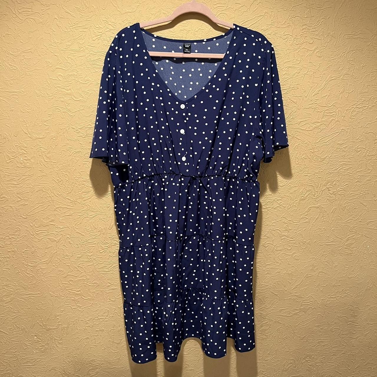 Shein Curve polka dot dress size 3XL #shein - Depop