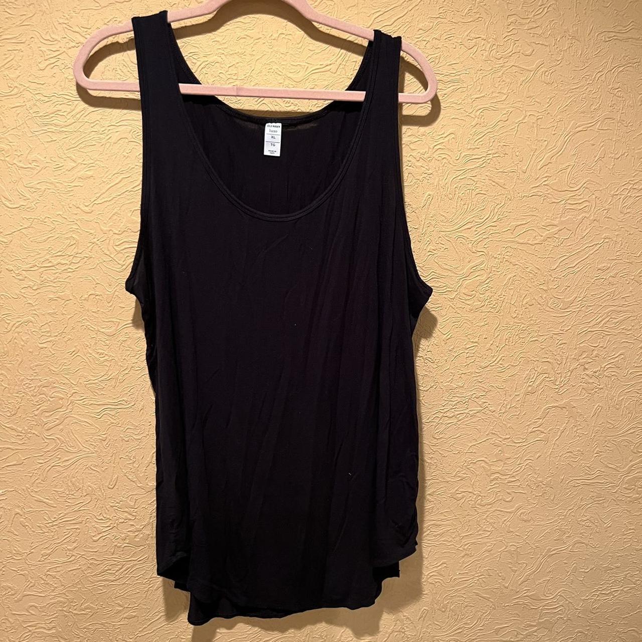 Old Navy Luxe black tank top size XL #oldnavy... - Depop