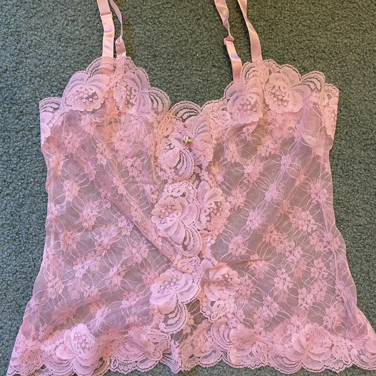 Vintage DKNY lace mesh tank top Gifted to me by my - Depop