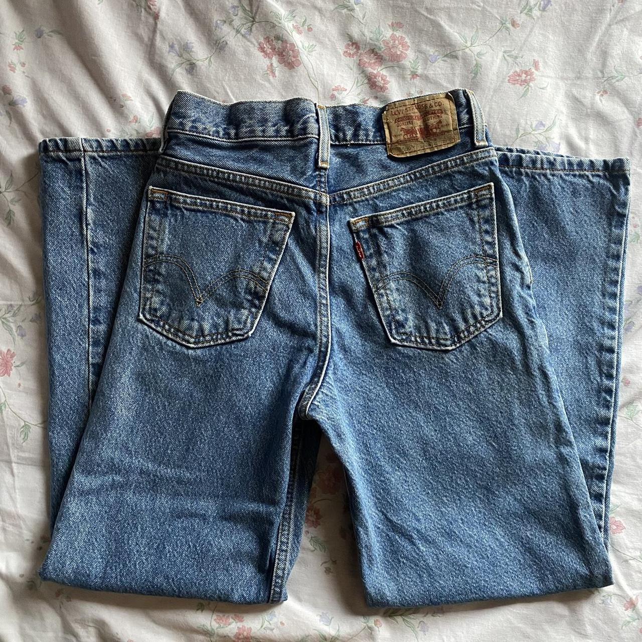 straight leg high waisted levi’s 550 jeans -youth... - Depop