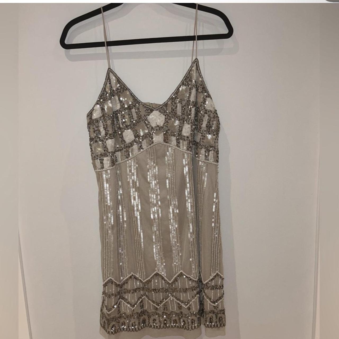 Aidan Mattox A Line Beaded cheapest Dress