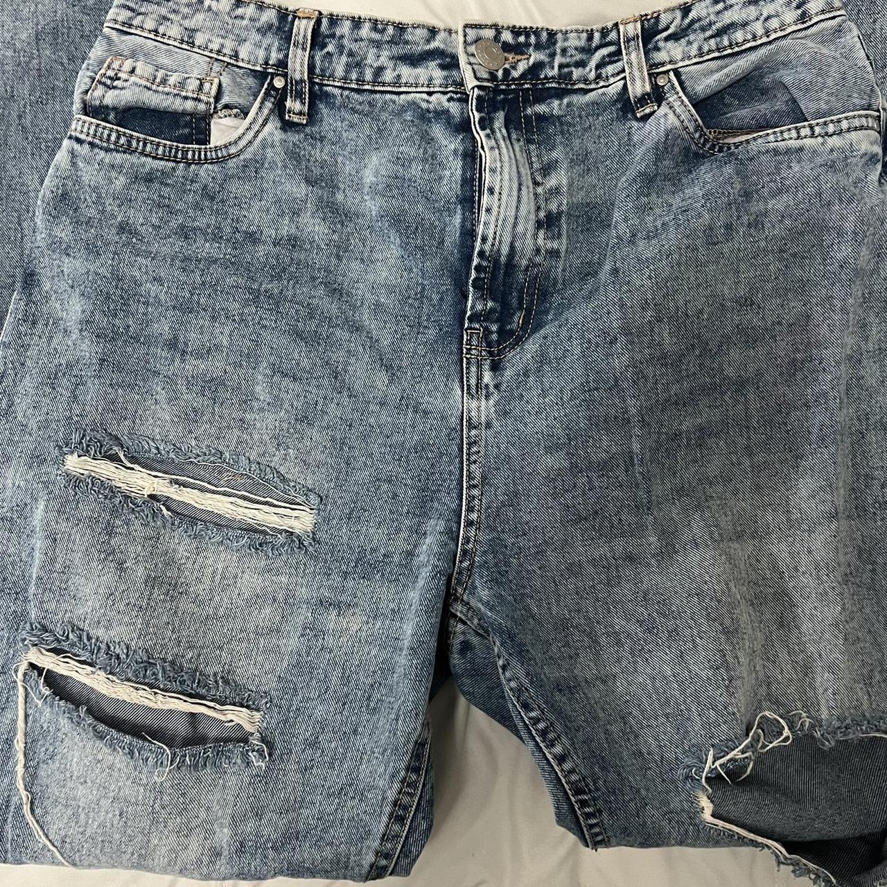 LIGHT WASHED RIPPED JEANS very good quality size... - Depop