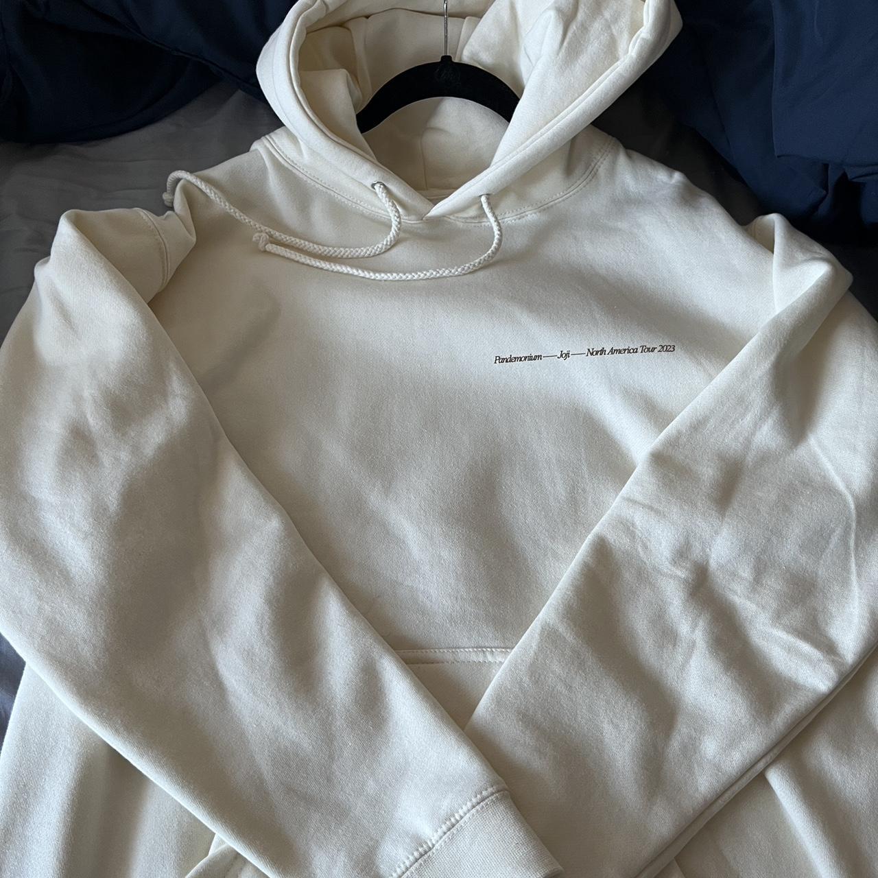 Cream colored Joji Pandemonium 2023 Tour Hoodie.... Depop